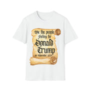 We the people voting for Donald Trump on November 2024 Soft style T-Shirt