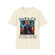 America has been invaded by an Army of Men blue Soft style T-Shirt