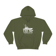 Trump Fishing Team Voting Tournament 2024 Heavy Blend™ Hooded Sweatshirt