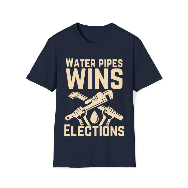 Water Pipes wins elections Unisex Softstyle T-Shirt