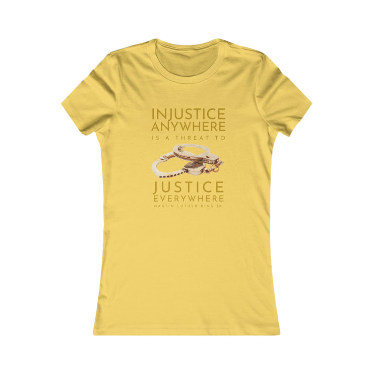 Injustice anywhere is a threat to justice everywhere MLK Women&