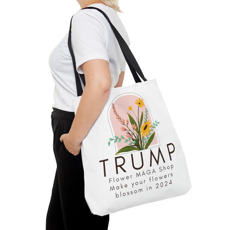 Trump Flower MAGA Shop Tote Bag (AOP)