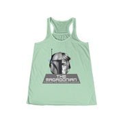 The Magadonian fighting the deranged lunatics Flowy Racerback Tank