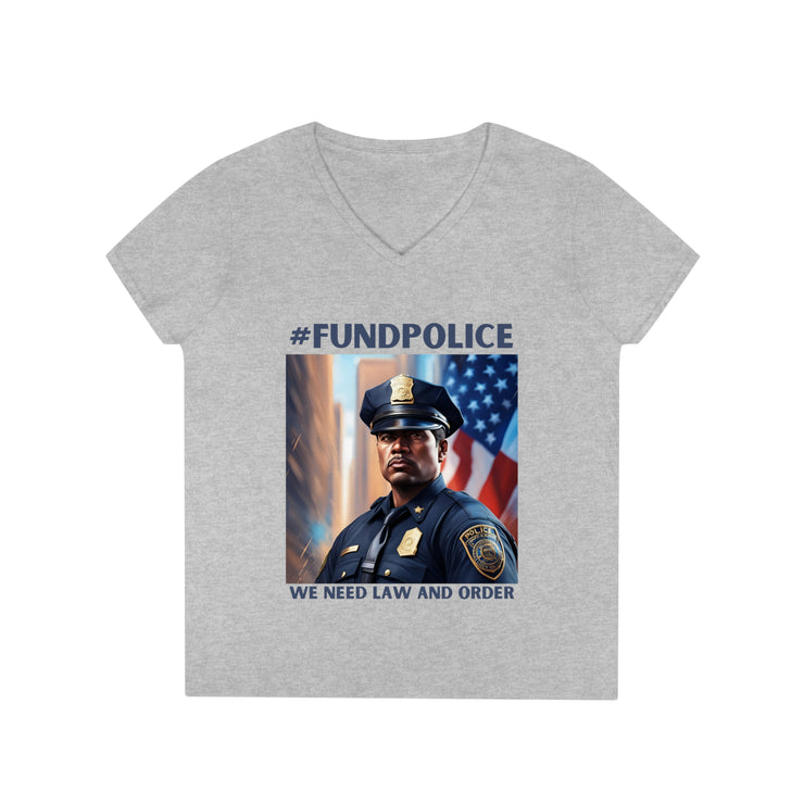 Fund Police V-Neck T-Shirt