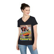 Destroyed America Joe's & Kamala's Failure V-neck Women's tee