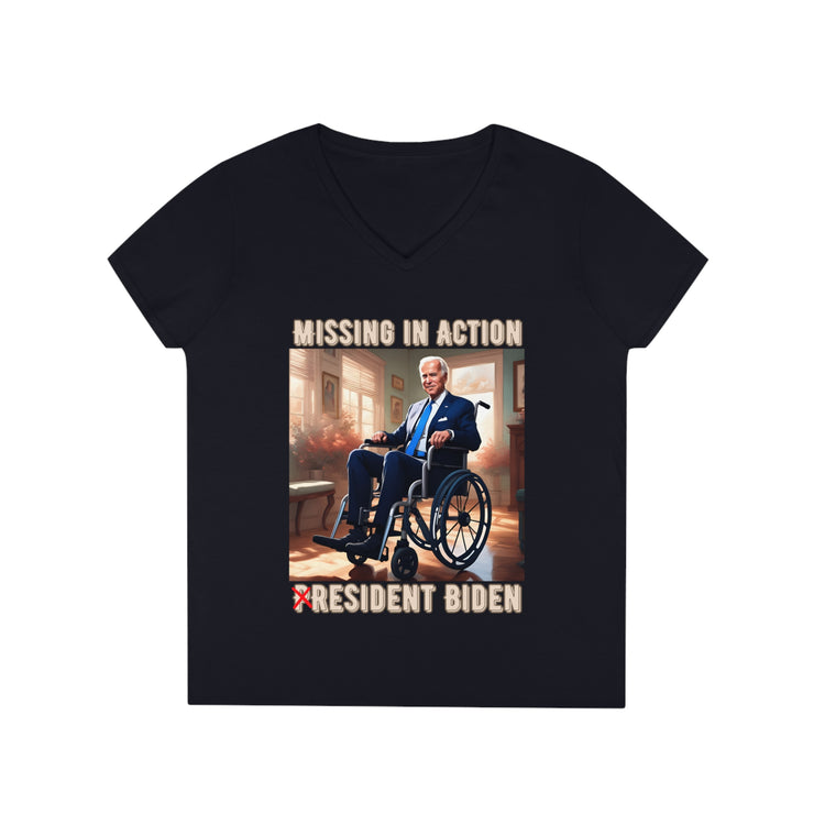 Missing in action resident Biden V-neck Women&