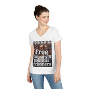 Video don't lie Free January 6 Political Prisons V-neck Women's tee