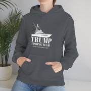 Trump Fishing Team Voting Tournament 2024 Heavy Blend™ Hooded Sweatshirt