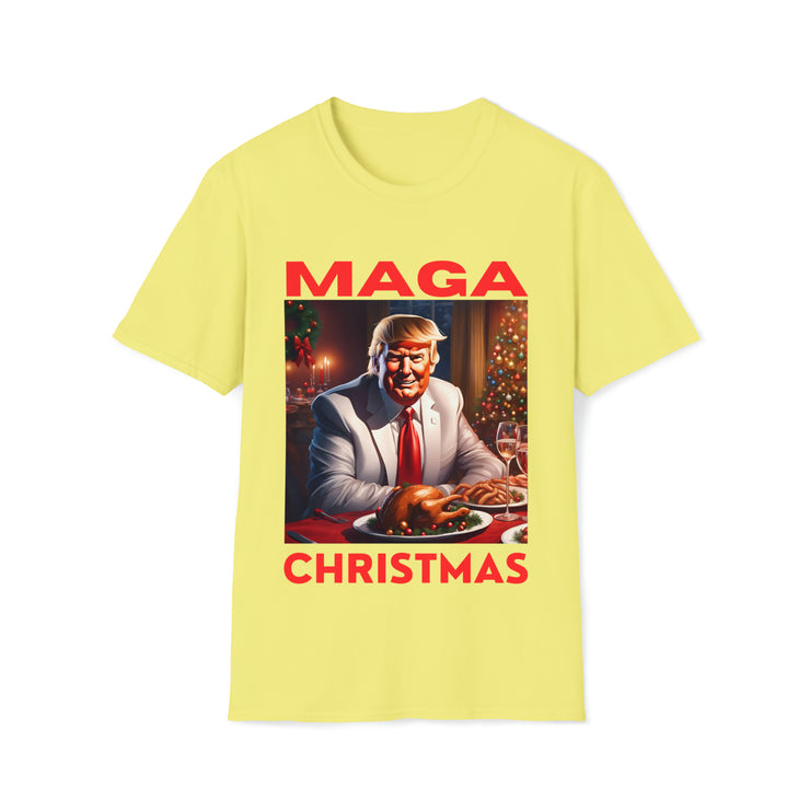 MAGA Christmas Red Soft style T-Shirt unisex