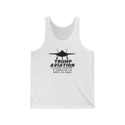 Trump Aviation Flying higher and keeping us safe in 2024 unisex Jersey Tank