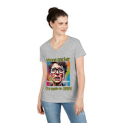 Wanna see her cry again in 2024 V-neck Women's tee