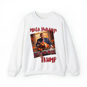 MAGA Holidays Let's talk about Trump Heavy Blend™ Crewneck Sweatshirt