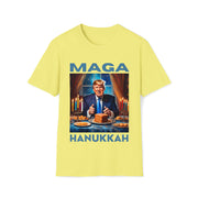 MAGA Hanukkah soft blue Soft style T-Shirt unisex