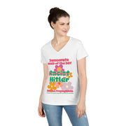 Democrats word of the day V-neck Women's tee