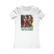 Why can't the world just get along middle east Women's Favorite Tee