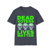 Halloween Dead Voters Lives Matter Green Softstyle T-Shirt