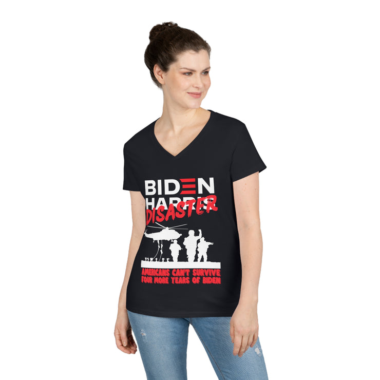 Biden Disaster V-Neck T-Shirt