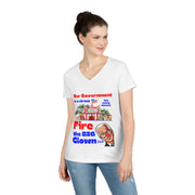 Fire the BIG clown V-Neck T-Shirt