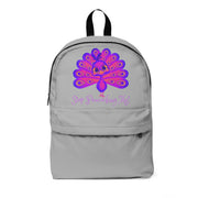 Stop Peacocking Me! purple grey unisex Classic Backpack