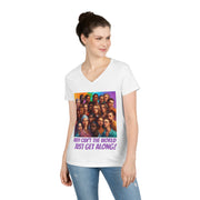 Why can't the world just get along American V-Neck T-Shirt