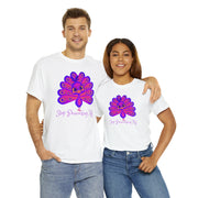 Stop Peacocking Me hot purple unisex Heavy Cotton Tee