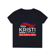 Kristi Noem for Vice President 2024 ladies' V-Neck T-Shirt