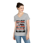 U-Haul behind a hearse V-neck Women's tee