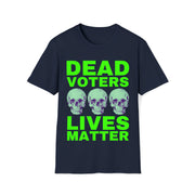 Halloween Dead Voters Lives Matter Green Softstyle T-Shirt