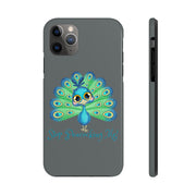 Stop Peacocking Me grey tough Phone Cases