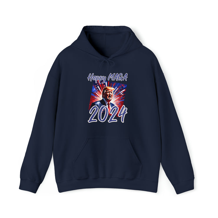 Happy Maga 2024 Blue Heavy Blend™ Hooded Sweatshirt Unisex