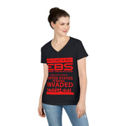 This is not a test EBS ladies' V-Neck T-Shirt