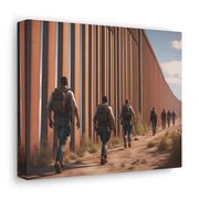 The border wall Canvas Gallery Wraps