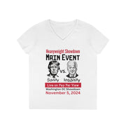 Main Event Sanity vs. Insanity  ladies' V-Neck T-Shirt