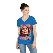 Make her pay for January 6 hoax videos don't lie V-neck Women's tee