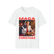 MAGA Christmas Red Soft style T-Shirt unisex