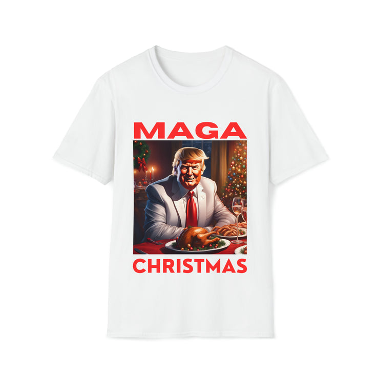 MAGA Christmas Red Soft style T-Shirt unisex