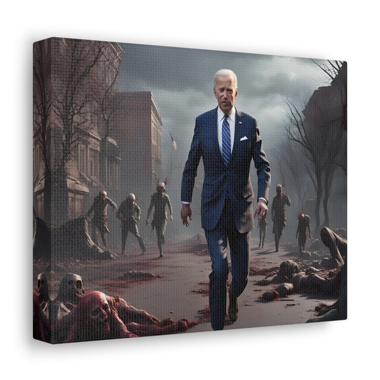 Voter search party zombies with Biden Canvas Gallery Wraps