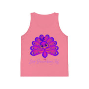 Stop Peacocking Me Purple Kid's Jersey Tank Top