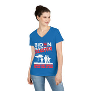 Biden Disaster V-Neck T-Shirt