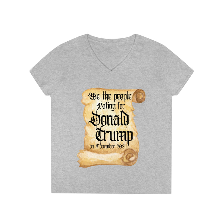 We the people voting for Donald Trump on November 2024 V-Neck T-Shirt