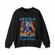 MAGA Hanukkah soft blue Heavy Blend™ Crewneck Sweatshirt Unisex