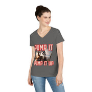 Pump it pump it up oil V-Neck T-Shirt