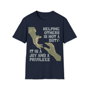 Helping others is not a duty; it is a joy and a privilege Unisex Softstyle T-Shirt
