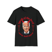 Speak of the devil and he shall appear Biden Unisex Softstyle T-Shirt