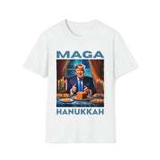 MAGA Hanukkah soft blue Soft style T-Shirt unisex