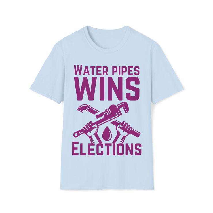 Water Pipes wins elections Unisex Softstyle T-Shirt