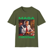 MAGA Christmas green Soft style T-Shirt unisex