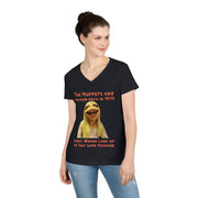 The Muppets had fashion back in 1975 V-neck Women's tee