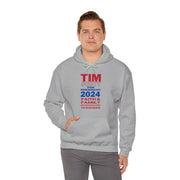 Tim Scott for President 2024 Faith & FamilyDetermination to succeed   unisex Heavy Blend™ Hooded Sweatshirt