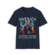 America has been invaded by an Army of Men blue Soft style T-Shirt